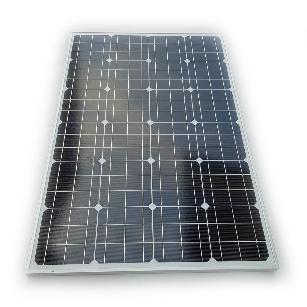 Solarmodul 100W (Watt) 12V (Volt) mit Bosch Solarzellen monokristallin